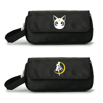 

Anime Sailor Moon Pencil Case Canvas Zip Super Big Capacity Pen Bag Makeup Stationery Pouch Office School Supplies