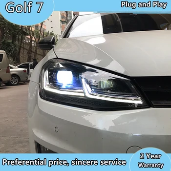 

Car Styling for VW Golf 7 MK7 LED Headlight Golf7 DRL Hid Dynamic Signal Head Lamp Bi -Xenon headlight Accessories