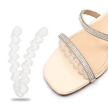 

1 Pair Self-adhesive Gel Non-slip Foot Patch Anti-wear Silicone Crystal Women High Heel Shoe Sticker Cushion Pad Foot Hind Care