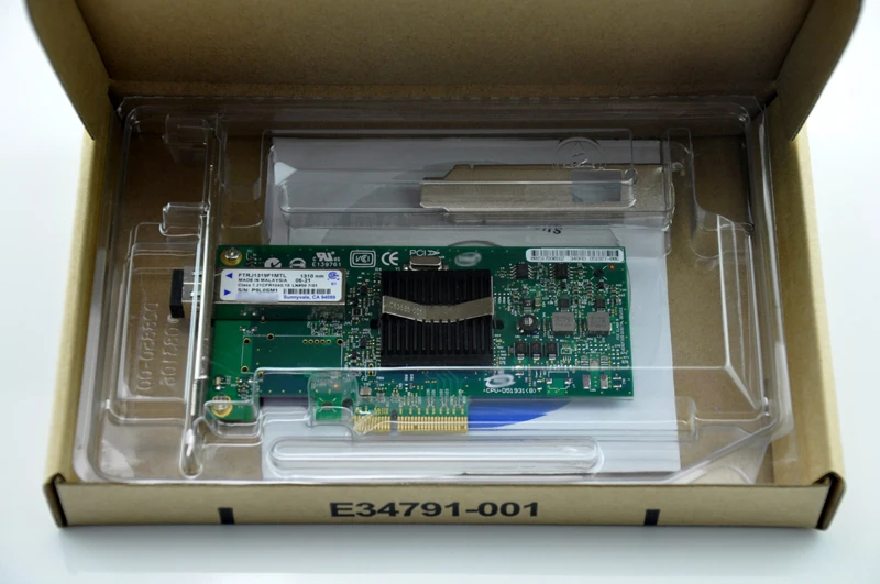 1000 Мбит/с PCIe X4 NIC карта серверный адаптер с SFP LX одномодовый модуль EXPI9402PF