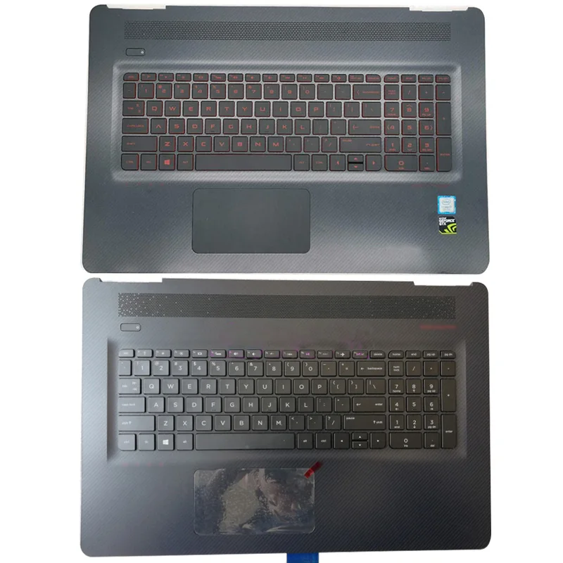 

For HP Omen 17-W 17T-W 17-W120TX Laptop Palmrest Upper Case Backlit Keyboard Touchpad TPN-Q174 862973-001 862972-291