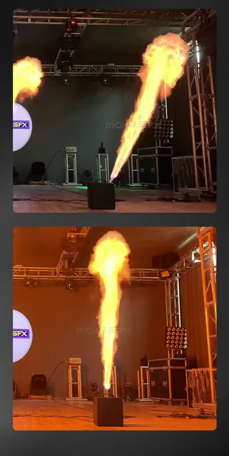 Lanciafiamme Professionale ZonQoonz 150W - Macchina Fiamme Per Spettacoli, Concerti E Feste Con Controller DMX - Foto 13