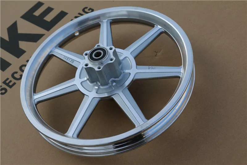 Bike 14-Inch One-piece Aluminium Alloy Front Wheel E-Bike 14-Inch One-piece Aluminum Wheels Wheel Hub Disc Brakes Front Wheel