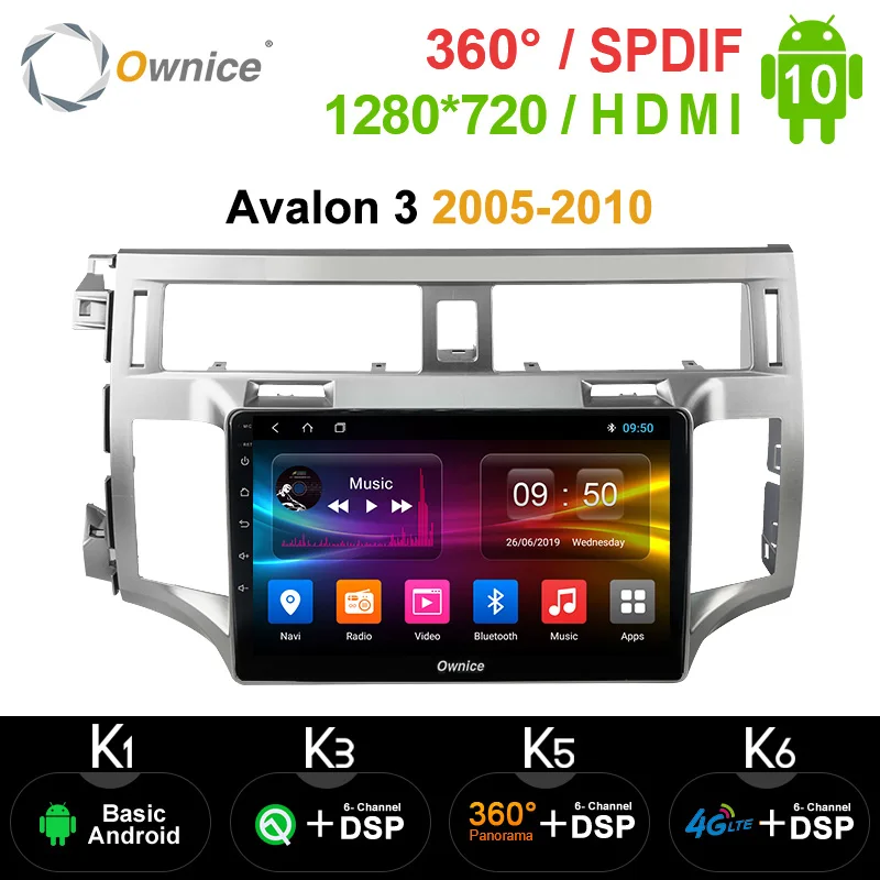 Ownice 360 Panorama DSP SPDIF GPS Navigation Car Palyer For Toyota Avalon 3 2005-2010 4G LET Android 10.0 reproductor multimedia |