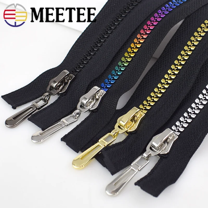 

1/2pcs 8# Eco-friendly Open-end Resin Zipper For Sewing Jackets Coat Down Zippers Zip for Sewing DIY Garment Accessories