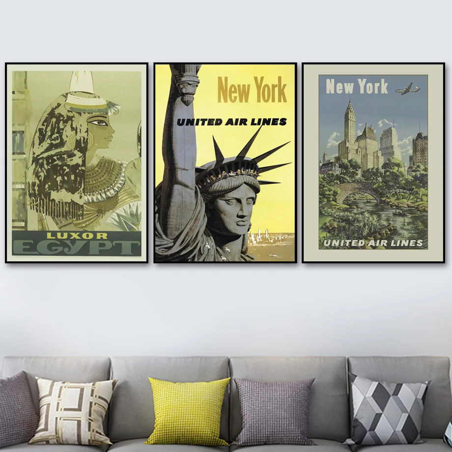 

Mermaid Windmill Tram Boat Egypt Wall Art Print Canvas Painting Nordic Canvas Posters And Prints Wall Pictures For Living Room