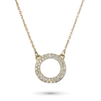 

Necklace of yellow gold with diamond e0301kl04154800