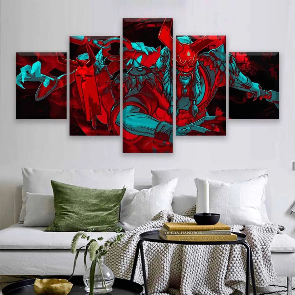  5 Piece Video Game WOW DOTA 2 Painting Poster Decorative Mural Art Room Wall Decor Canvas painting 
