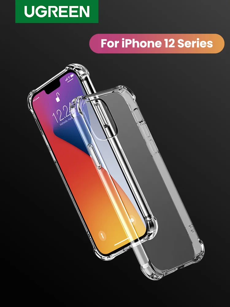 UGREEN мягкий чехол для телефона iPhone 12 Mini Pro ударопрочный из ПУ резины Max мобильный телефон|Бамперы| |