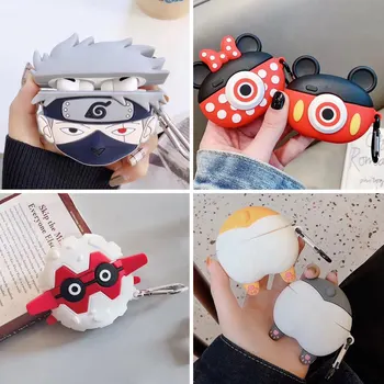 

3D Earphone Case For Airpods Pro Case Silicone Cute Animal Cartoon Headphone/Earpods Cover For Apple Air pods Pro 3 Case Keyring