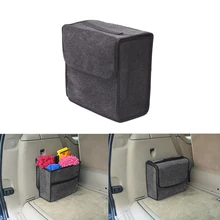 

Car Trunk Organizer Soft Felt Storage Box Anti Slip Compartment Boot Storage Organizer Tool Bag Car Storage Bag Accessories