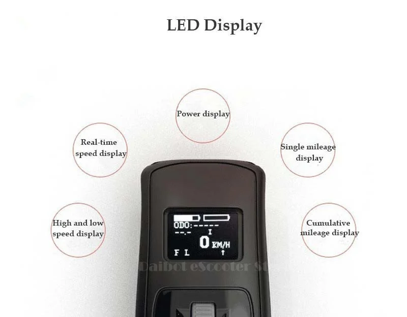 Daibot 36V Electric Scooter Four Wheel Electric Scooters 600W Brushless Hub motor 30KMH Electric Skateboard Scooter For Adult   (3)