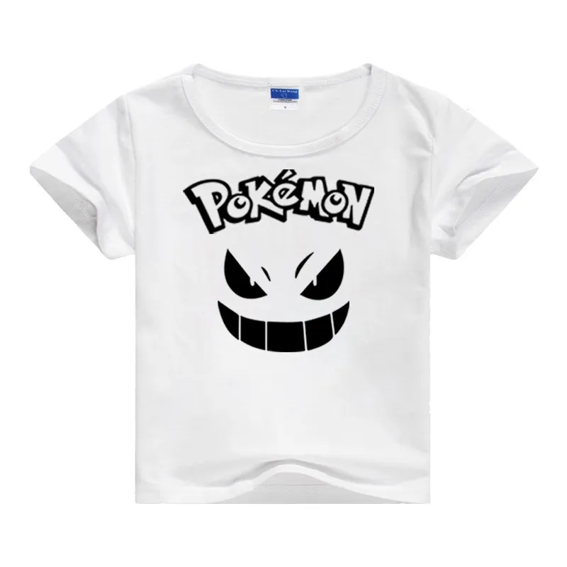 Pokemon Gengar Luminous Children T-shirt 3D Printed Kids Clothes Baby Boys Girls Casual T-shirt Summer Short Sleeve T-shirts
