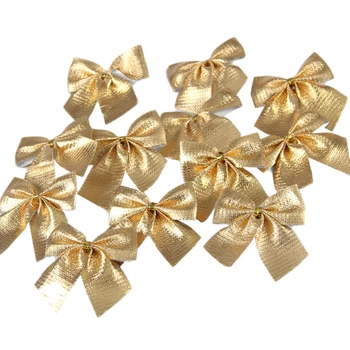 

Christmas Bows Festival Bowknot Xmas Tree Decorations Ornaments for Christmas Tree Hanging Decoration Supplies 120Pcs