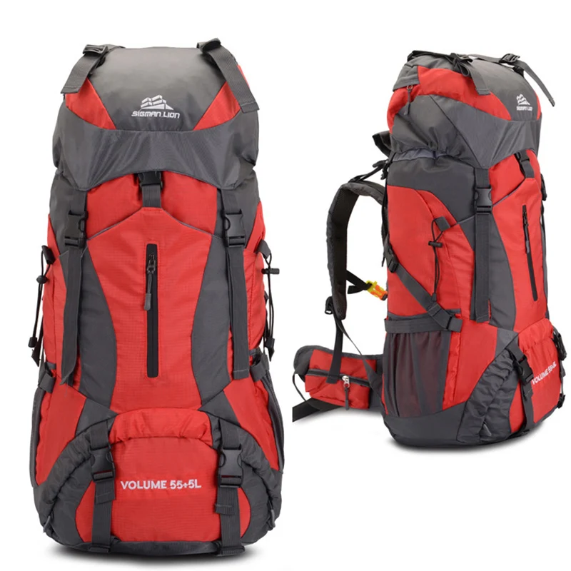 

55+5L Hiking Travel Backpacks Men Mountaineering Camping Rucksack Women Outdoor Camping Equipment Large Waterproof Trekking Bags
