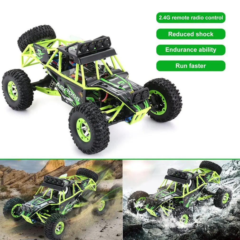 Wltoys XKS 1/12 2,4G 4WD высокоскоростной Электрический матовый гусеничный грузовик для пустыни RC внедорожный багги автомобиль с светодиодный светильник