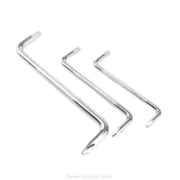 

3 Pcs Bending Screwdriver Set with Z Type Alloy Steel Repair Disassemble Hand Tool for Small Corners Gaps Au 25 20 Dropship
