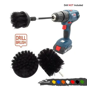 

Free shipping 4pcs Drill Brush Set Tile Grout Power Scrubber Cleaner Spin Tub Shower Wall Car cleaning tools