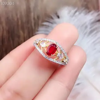 

Natural And Real Ruby Ring Gemstone Wedding Engagement Rings for Women Fine Jewelry Gift Wholesale