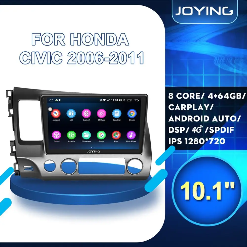 HD 9/10 дюймов android 8,1 автомобильное радио головное устройство для Honda Civic 8 FK FN FD 2006-2011 Автомобильный DSP стерео Мультимедийный плеер 2+ 32 ГБ/4+ 64 ГБ