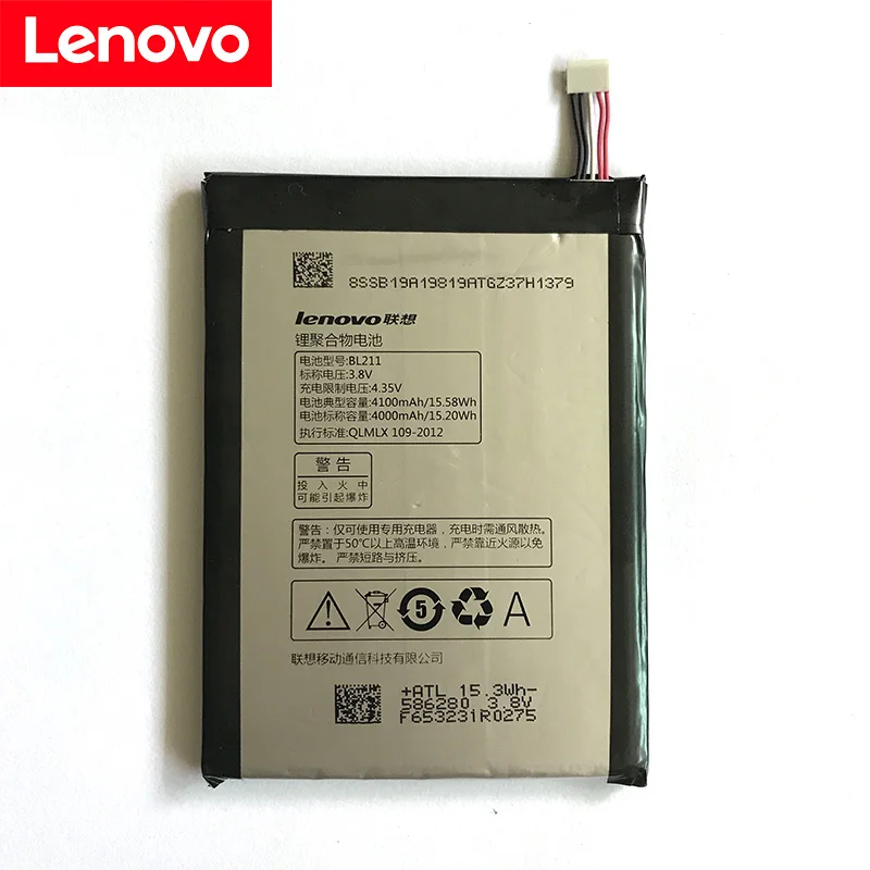 Lenovo 100% оригинал 4100mAh BL211 батарея для lenovo P780 мобильный телефон новейшее производство Высококачественная батарея + номер отслеживания