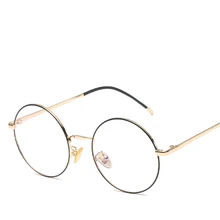 Новинка, унисекс, Ретро стиль, очки для чтения, тенденция моды очки металлические круглые Harajuku Повседневная Дикий оправа для очков нет градусов очки для чтения