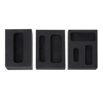 

Gold Crucible Graphite Ingot Melting Metal Bar Mold Casting Refining Scrap Tool