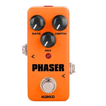 

1 Pc Phaser Effect Pedal Orange Rate Mix Depth Control Guitar Parts for Guitar