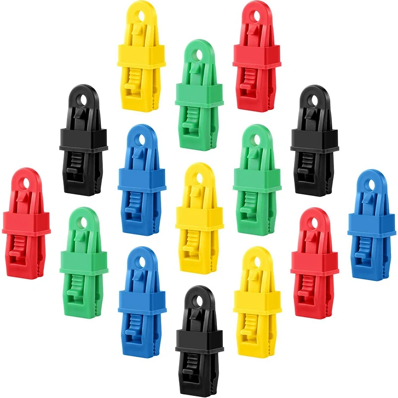 

15 Pieces Tarp Clips Multi-Purpose Tent Awning Clamps Set Camping Clamp Clips Lock Grip for Boat Canopy Pool Cover