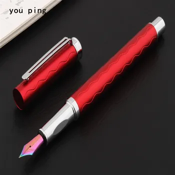 

Luxury quality 3703 Red Colors Business office Fountain Pen student School Stationery Supplies ink pens