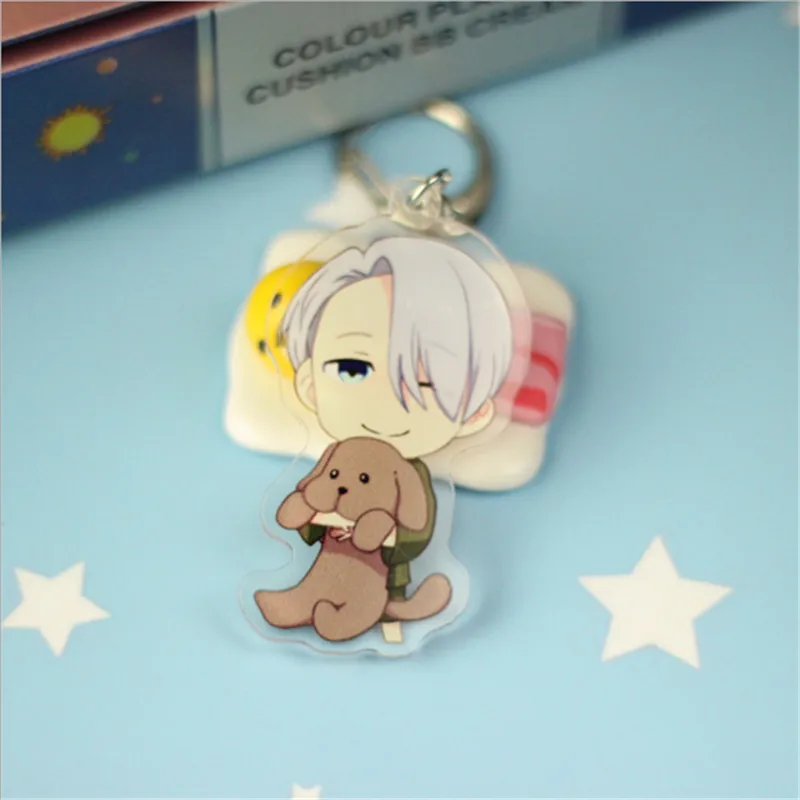 16 видов стилей Аниме Юри! На льду брелок Victor Nikiforov Yuri Katsuki акриловый брелок Chaverio Llavero B092 - Цвет: 5