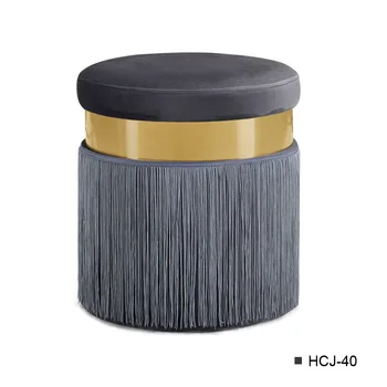 

Nordic Dressing Stool Makeup Chair Modern Sofa Footstool Creative Stool Light Luxury Net Red Stool Fabric Change Shoes Stool