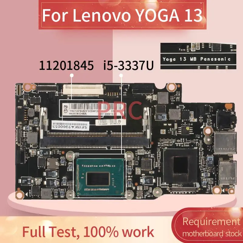 

Материнская плата для ноутбука Lenovo YOGA 13, 11201845, SR0XL, DDR3