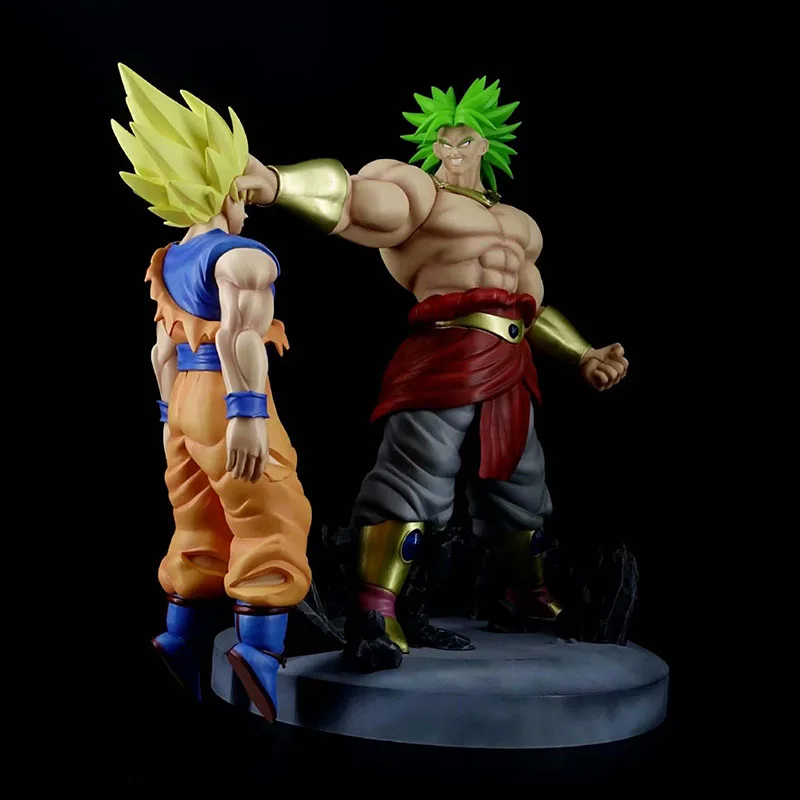 Dragon Ball Broli Vs Son Goku статуя, фигурка, 1/4 масштаб, окрашенная фигурка, Битва вер. Супер Saiyan Broly Vs Gokou ПВХ фигурка