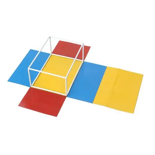 Магнитные раскладные геометрические Твердые shapeCube призмы 3D плоское обучение сравнение математические игрушки для детей повышение уровня детской информации - Цвет: Cuboid