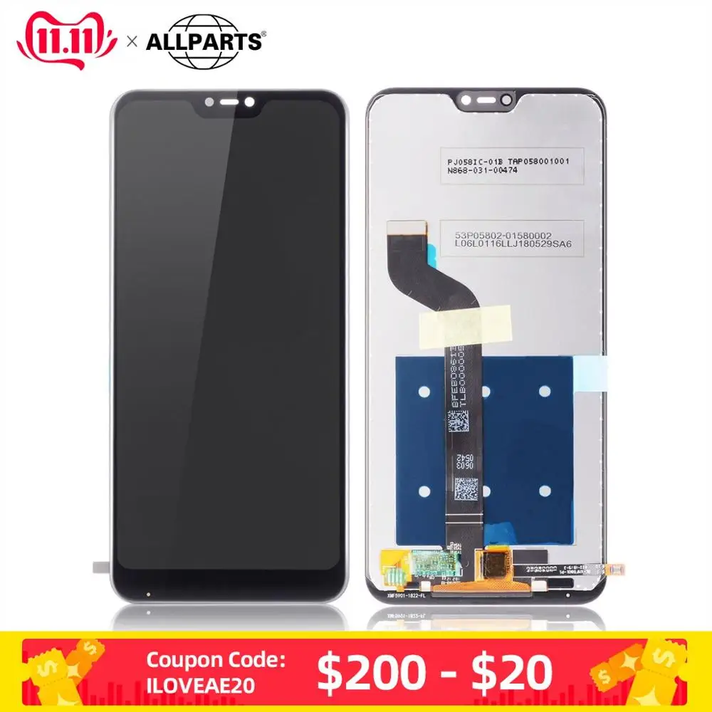Дисплей для Xiaomi Mi A2 Lite / Redmi 6 Pro LCD в сборе с тачскрином Оригинал 5.84''