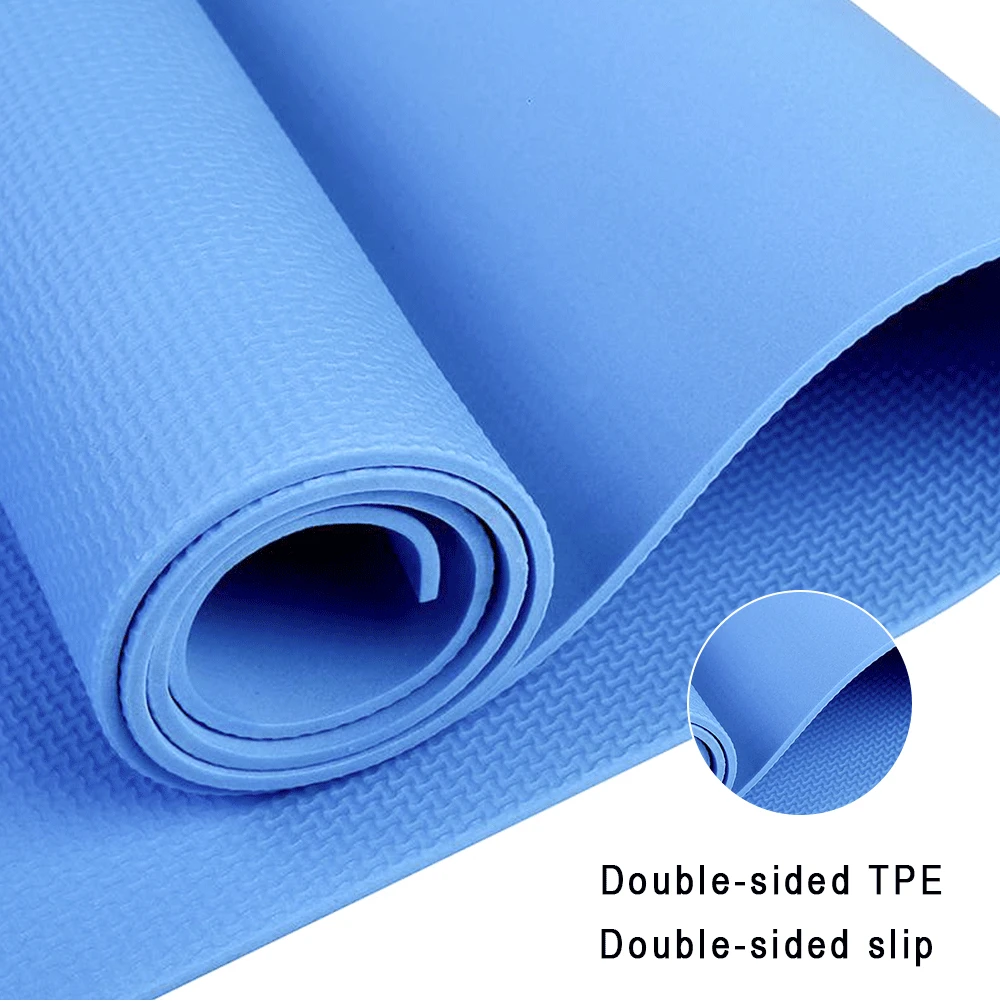 1830*660*8 мм TPE коврик для йоги противоскользящие без запаха штаны для йоги экологичный материал Фитнес упражнения пилатес Спорт для
