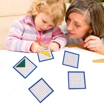 

Children Wooden Geoboard Array Block Geo Board Graphical Kids Educational Toy Geoboard Array Educational Toy