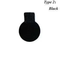 Self-Adhesive PU Leather Pen Clip with Elastic Loop for Notebooks and Calendars (Black)
