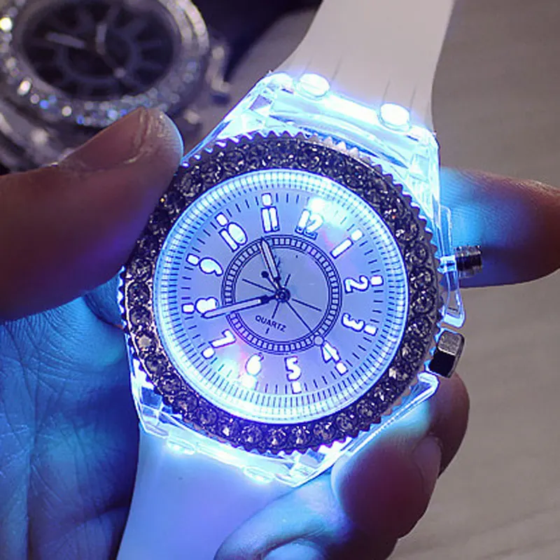 Fashion Lovers Watch Luminous Kids Watches The Silicone Students Multi-function The Children Watch afbeelding