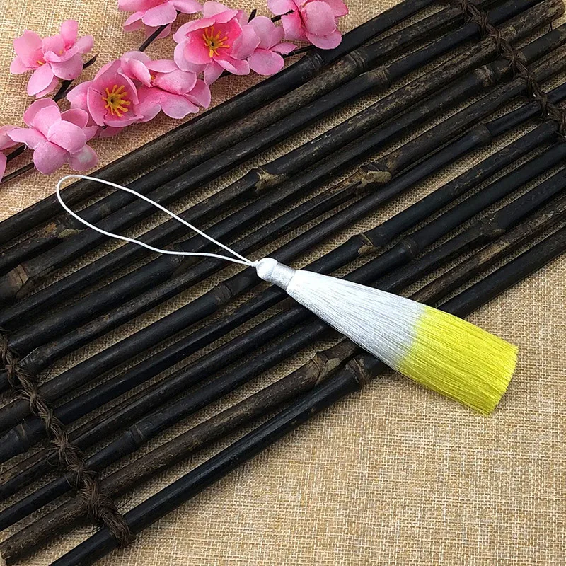 Spirit Vibration ручная тканая градиентная цветная одежда с кисточками текстильные серьги с бахромой guzheng аксессуары-кисточки