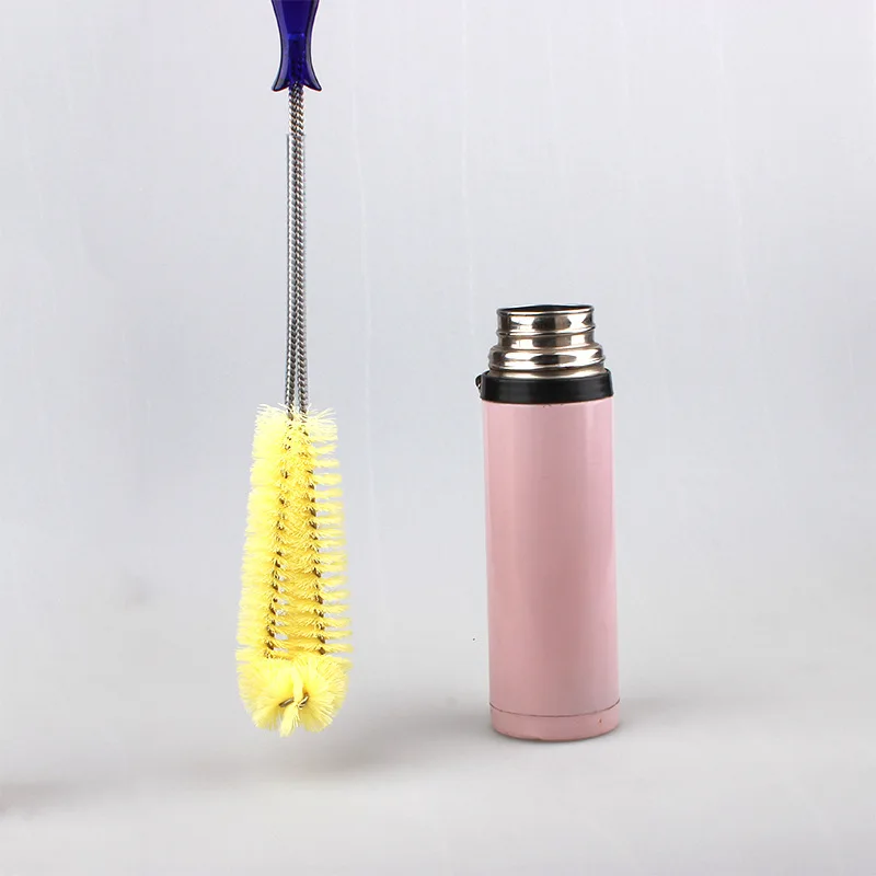 

New Kitchen Cleaning Brush Hangable L-shaped Cup Cleaning Brush Long Handle Bottle Brush Baby Bottle Cleaning Brush Dropshipping