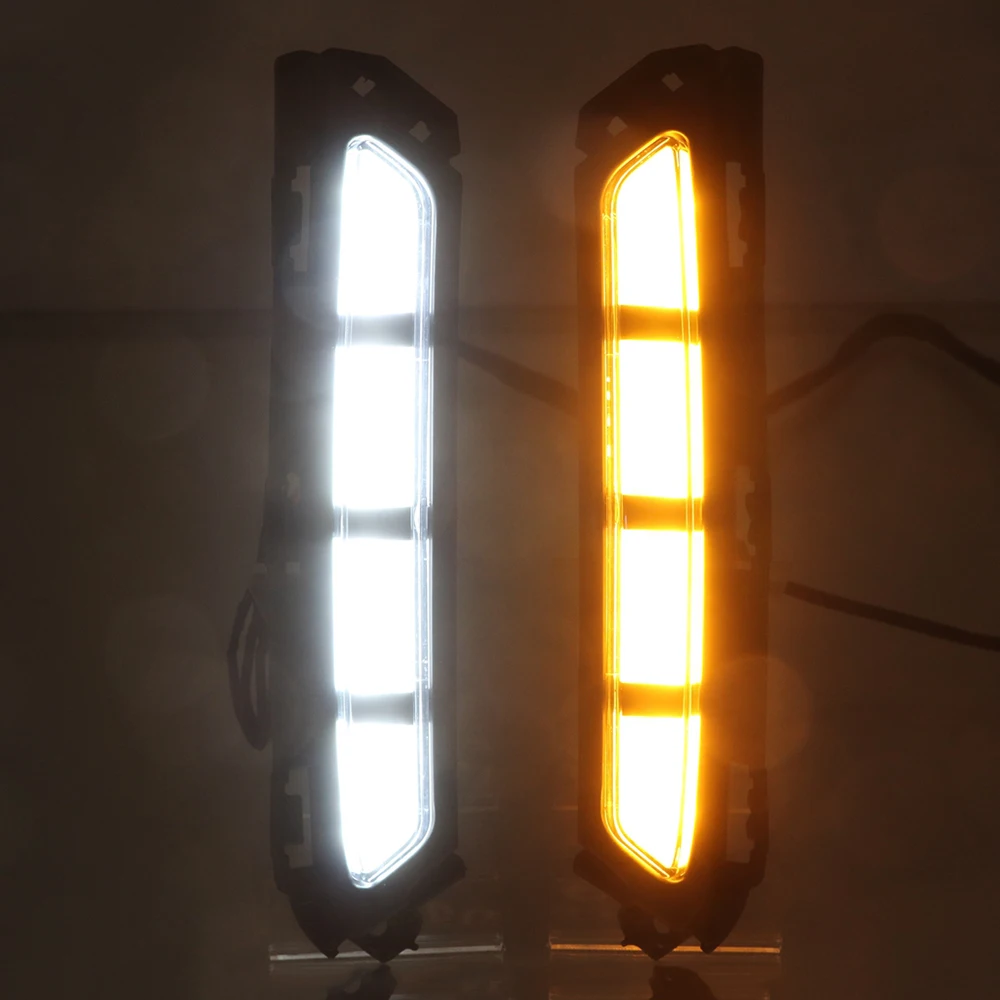 Светодиодный дневной светильник DRL для hyundai Elantra, дневной ходовой светильник с указателем поворота