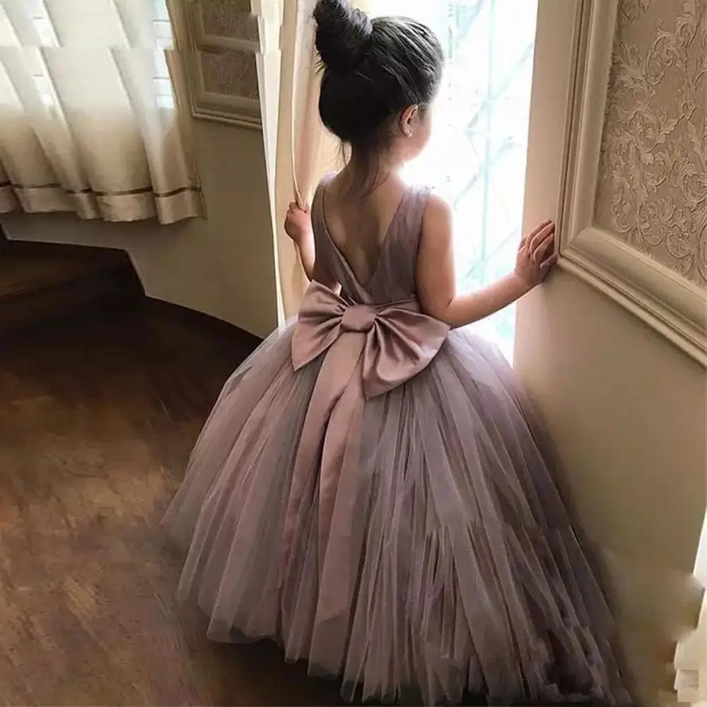 tulle skirt flower girl dress