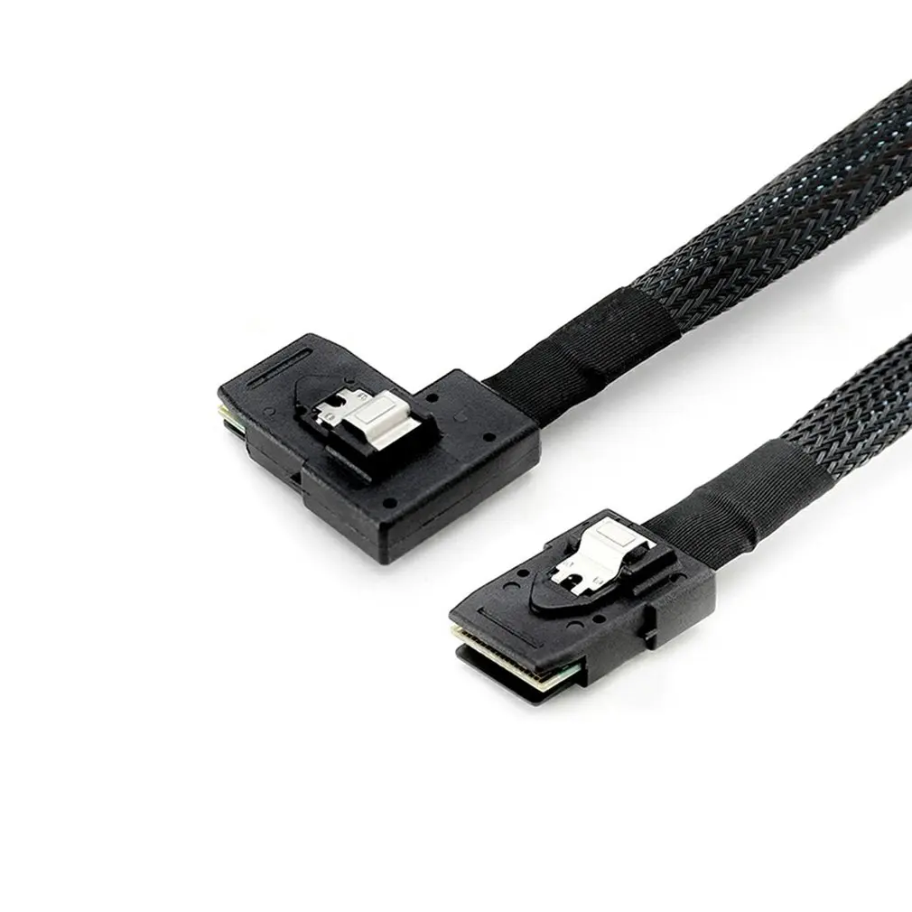 Mini Sas Line Sff-8087 к Mini Sas 36P Sff-8087 90 градусов Боковой изгиб карточная линия
