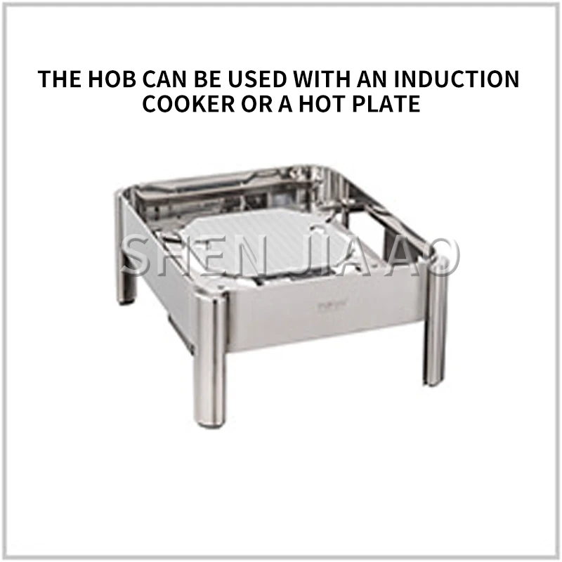 Кастрюля для соуса столовая посуда из нержавеющей стали 4 л супа квадратный