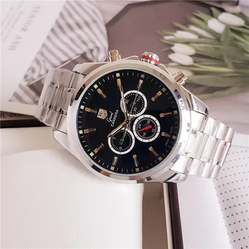 

TAG- Heuer- New Automatic Mechanical Men Watch Silver Blue Stainless Steel Transparent Sapphire Glass AAA Glide Watches