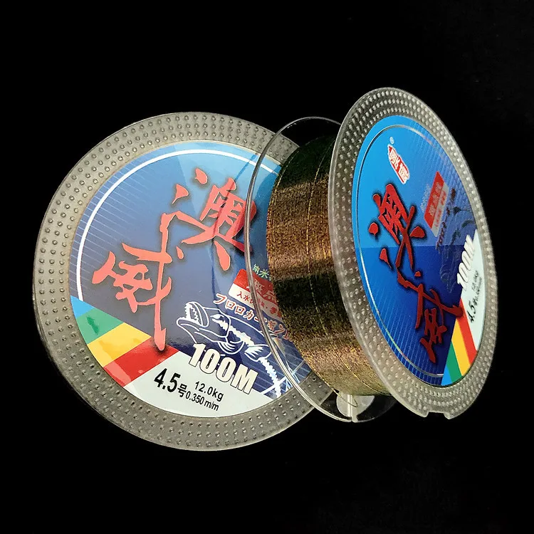 

Awing 100 M Camouflage Hidden Spot Master Line Lure Sea Fishing Rod Line Nylon Thread Camouflage Color Changing Fishing Line
