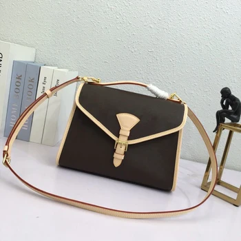 

AAA High Quality Genuine Leather Handbags Ladies Handbags One-Shoulder Portable Printing Bag