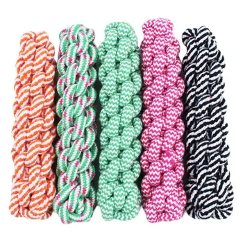 

Tough Strong Puppy Dog Pet Tug Cotton Rope Chew Toy Pet supplies,Ran Color